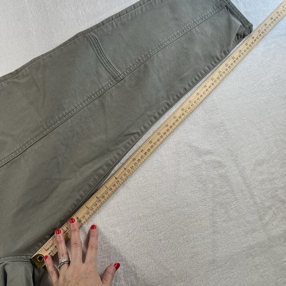 Old Navy Sz 16 Sky-Hi Straight Extra High Waisted Pop Color Utility Jeans Grey - Picture 13 of 15